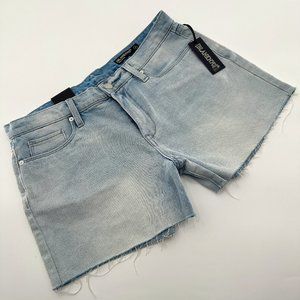 Blank NYC The Fulton Roll Up Jean Cutoff Shorts